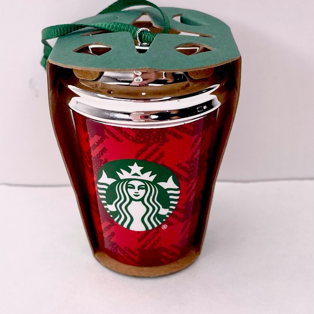 Starbucks 2016 red plaid ornament